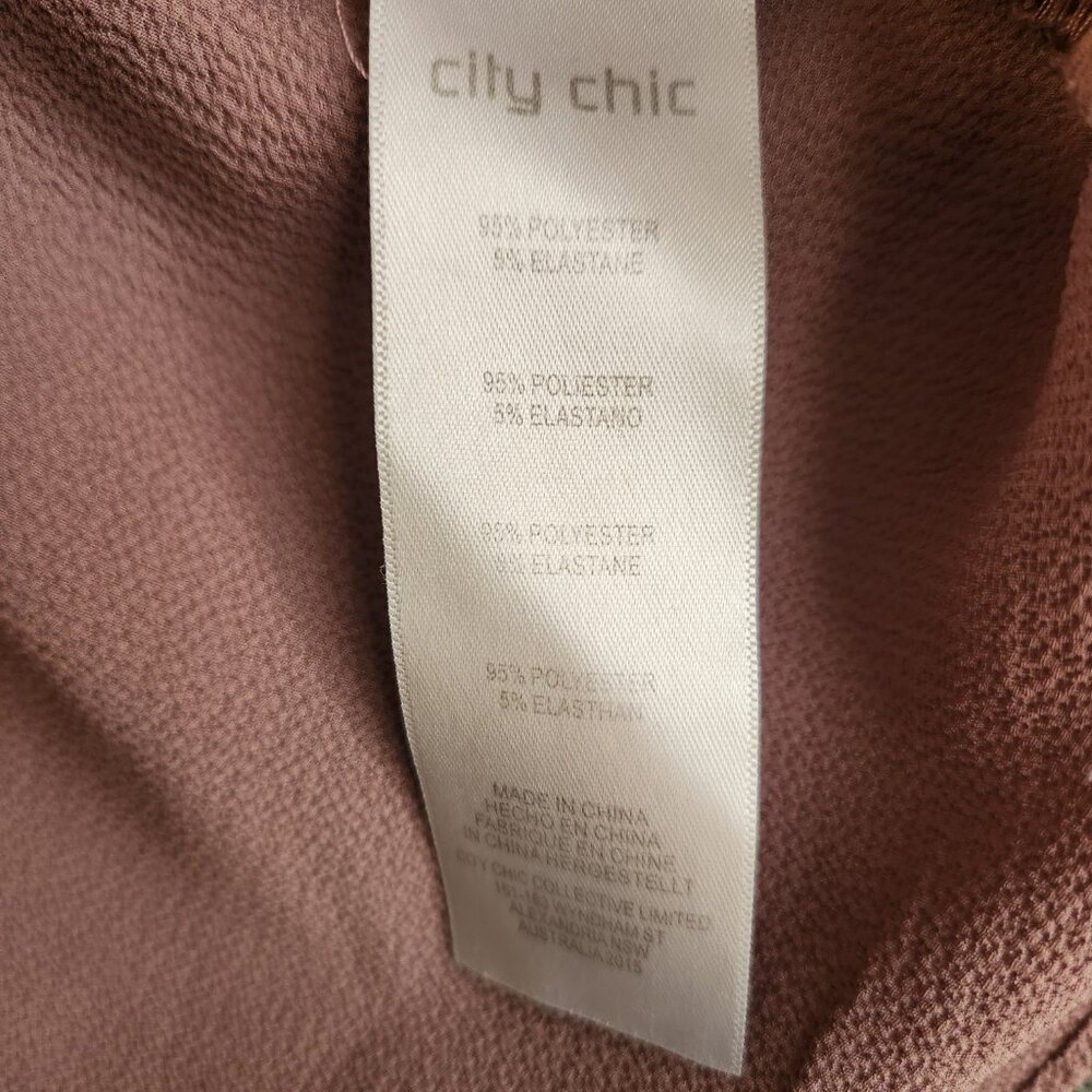 City Chic Pink Blouse Size M/18 - Picture 5 of 5